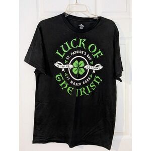 Celebrate St Patrick's Day T-Shirt Luck of‎ the Irish Dublin Ireland L NWT
